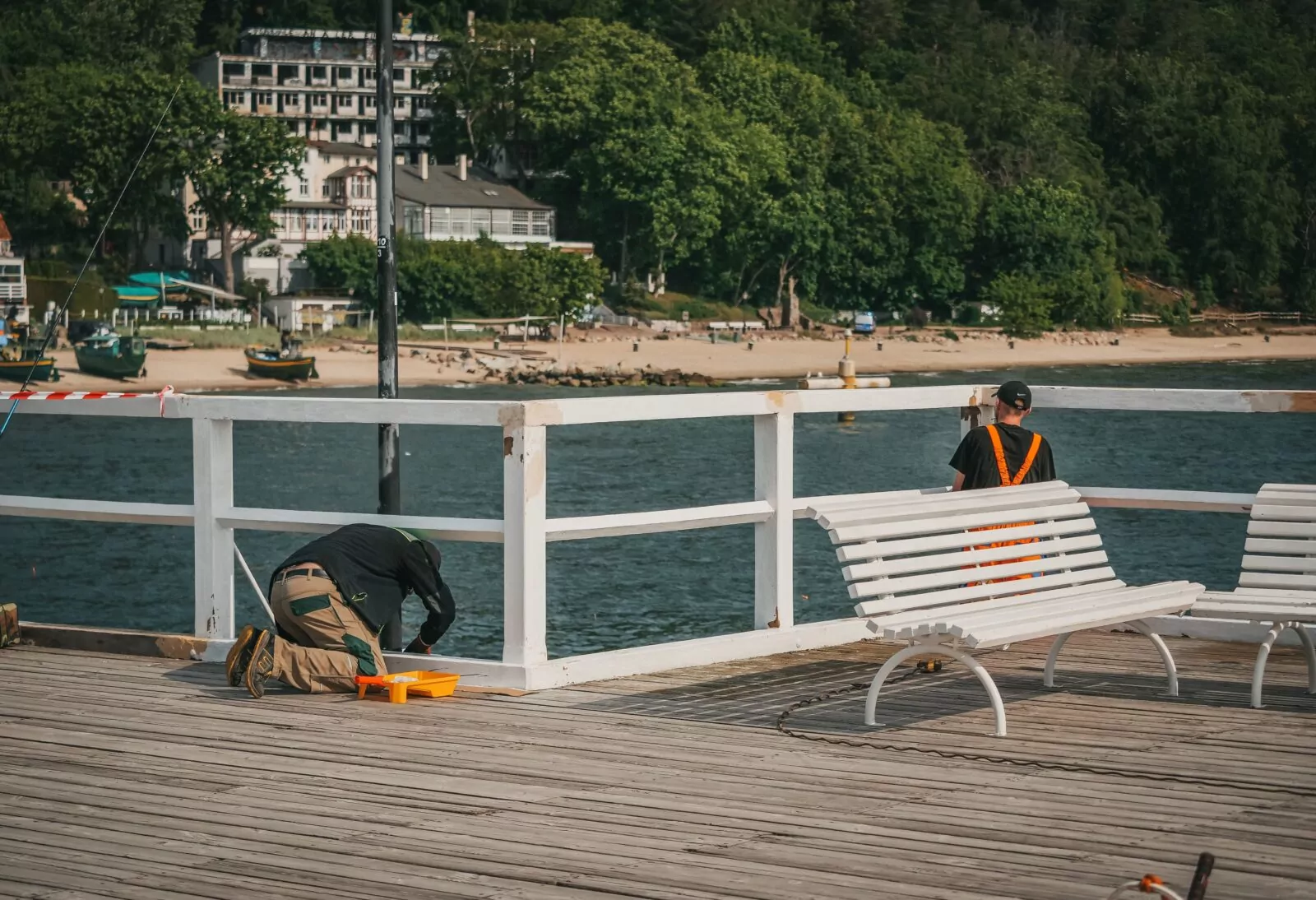 Molo w Orłowie trafiło do liftingu. To pierwszy etap robót (FOTO: M. Mielewski/zdiz.gdynia.pl)