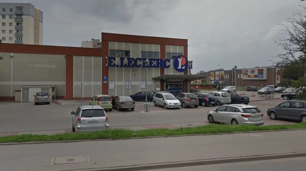 Likwidacja E.Leclerc w Malborku. Co czeka pracowników i miasto? (FOTO: Google Maps)