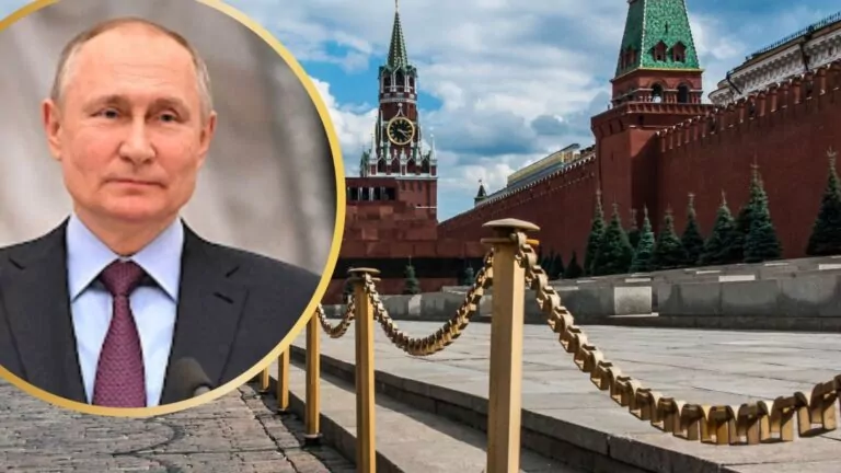 Prezydent Rosji z Placu Czerwonego oskarża Zachód o ryzyko globalnego konfliktu (FOTO: canva.com/kremlin.ru)