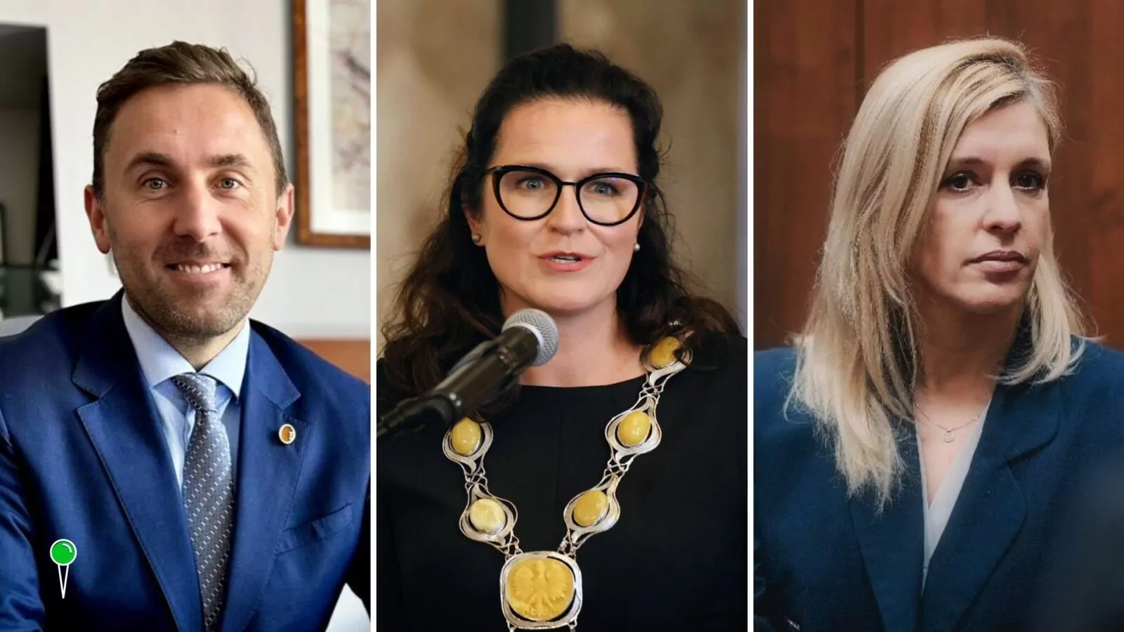 Dulkiewicz ustępuje PO. Borawski i Lodzińska wiceprezydentami Gdańska (FOTO: Facebook/gdansk.pl/Piotr Borawski/Emilia Lodzińska)