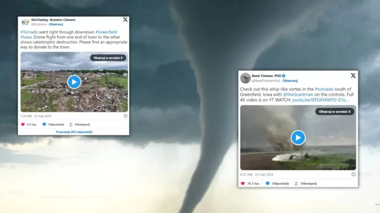Dramatyczne skutki tornada w USA. Tragedia w Iowa (FOTO: canva.com/X)