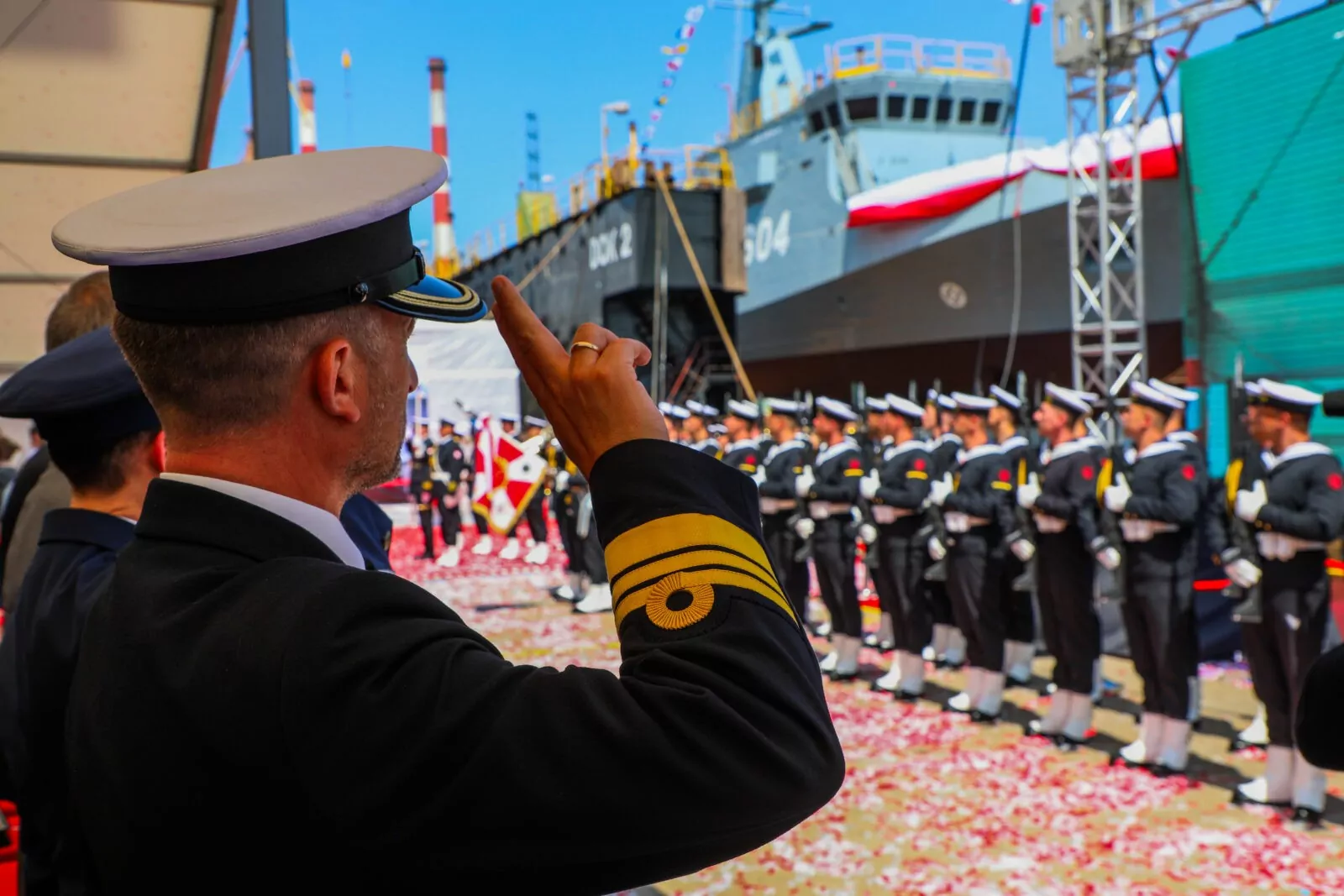 Chrzest i wodowanie ORP Jaskółka (FOTO: Wojsko Polskie)