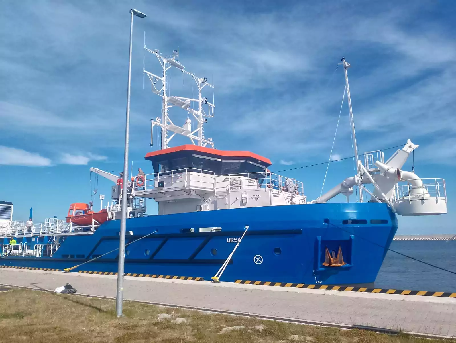 Pogłębiarka "Ursa" na Mierzei Wiślanej (FOTO: Urząd Morski w Gdyni)