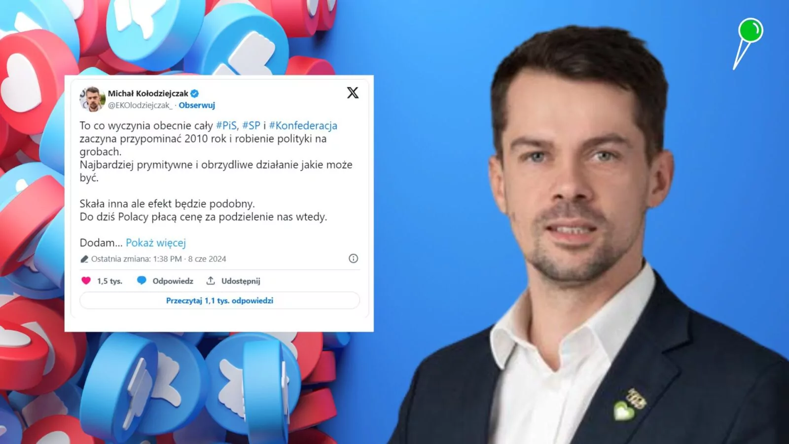 Polityczna agitacja Kołodziejczaka w czasie ciszy wyborczej (FOTO: canva.com/gov..pl)