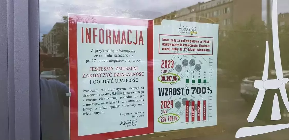 Zamyka się Piekarnia Paryska. Trzydzieści osób straci pracę (FOTO: czytelnik wbijamszpile.pl)