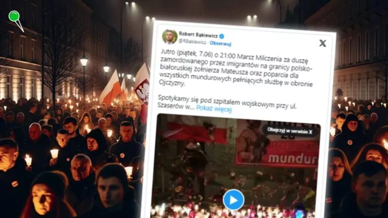 Marsz Milczenia przejdzie ulicami Warszawy (FOTO: wbijamszpile.pl/X/Robert Bąkiewicz)