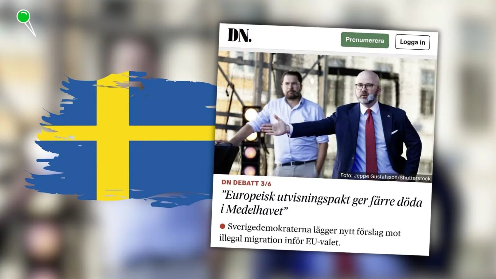 Szwedzcy narodowcy chcą skutecznej polityki migracyjnej w UE (FOTO: screen/X)