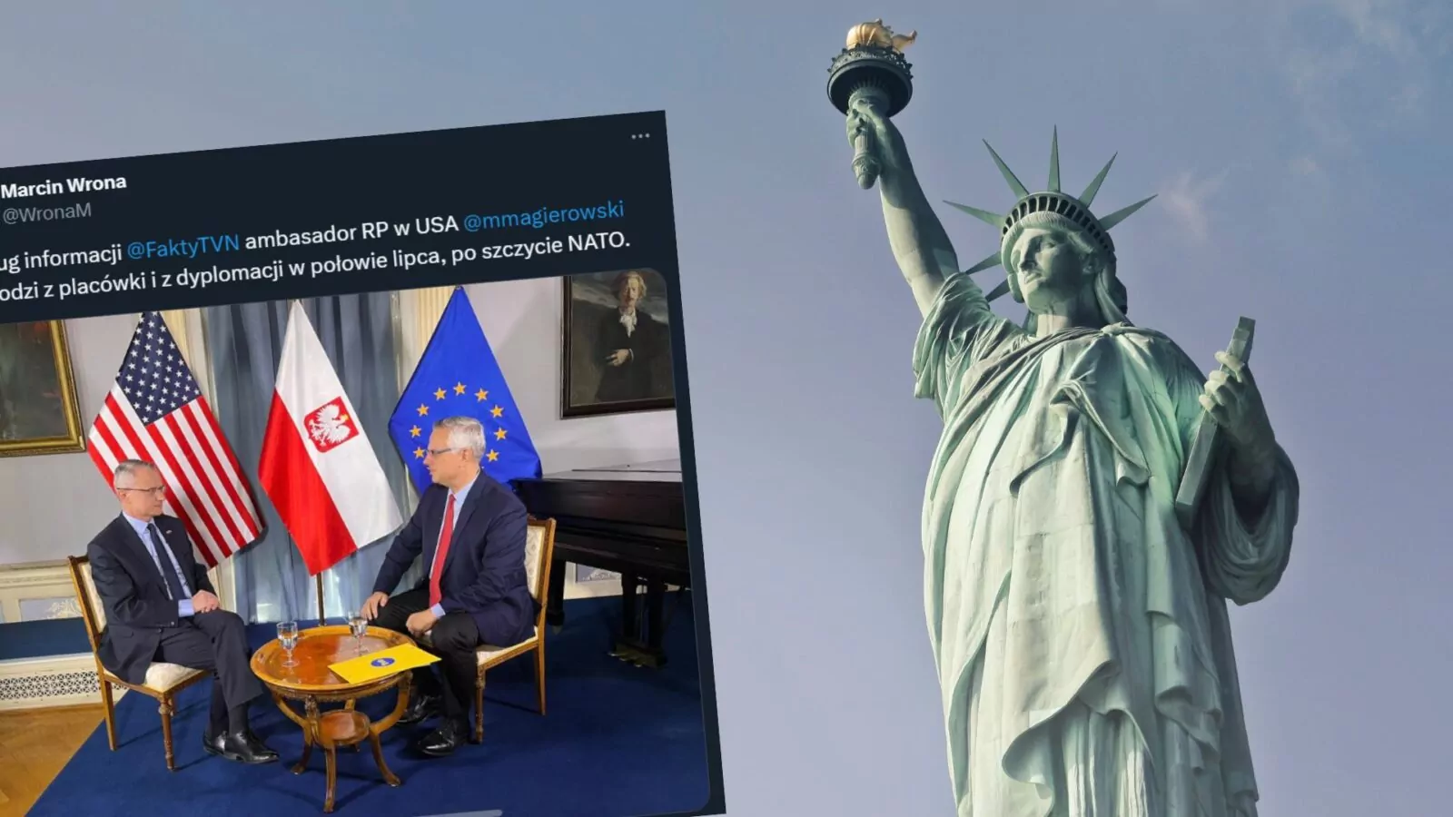 Marek Magierowski odchodzi ze stanowiska ambasadora USA (FOTO: canva.com/Marcin Wrona/X)