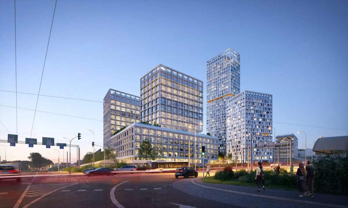 Na terenie Gdyni stanie 120-metrowy budynek pn. Skycity (FOTO: Grupa 5 Architekci)
