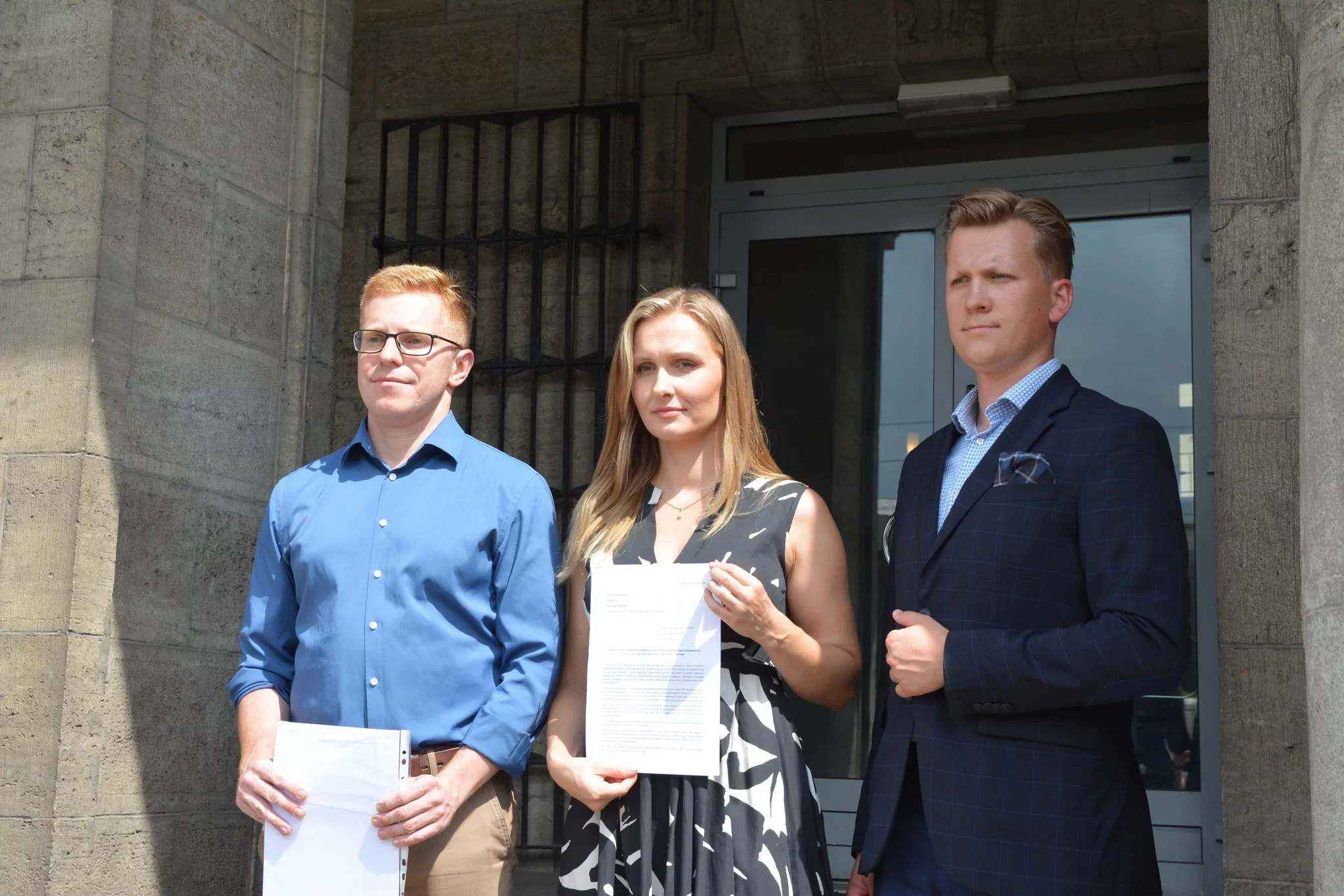 Politycy PiS - radna województwa Natalia Nitek-Płażyńska oraz radni miejscy - Andrzej Skiba i Przemysław Majewski - oskarżają Muzeum Gdańska o propagowanie nazizmu (FOTO: Natalia Nitek-Płażyńska/Facebook.com)