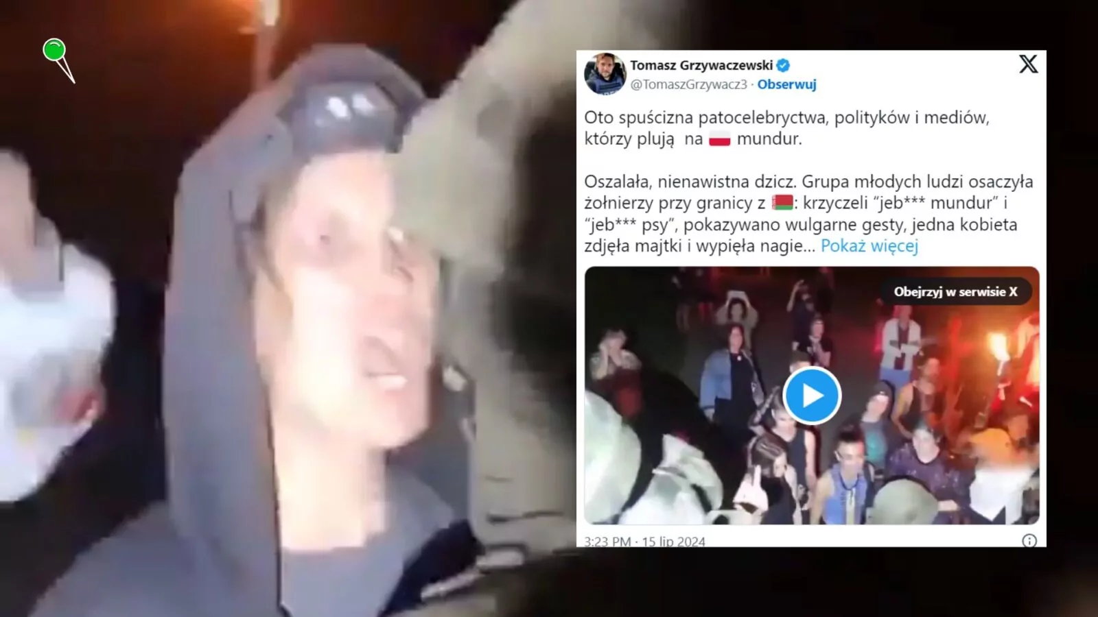 Młodzież zaatakowała żołnierzy. Służby wyjaśniają incydent (FOTO: X)