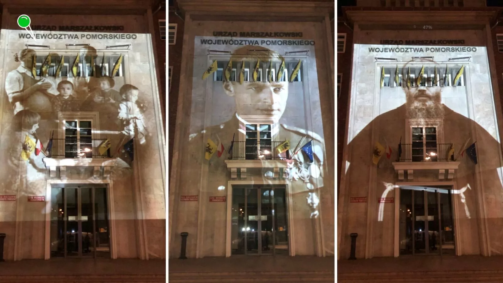 Polscy bohaterowie na fasadach. Protest przeciwko skandalicznej uchwale (FOTO: Aleksander Jankowski)