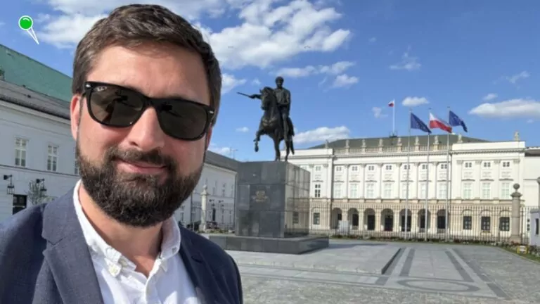 Nikodem Rachoń od teraz w pałacu prezydenckim (FOTO: Nikodem Rachoń/LinkedIn)