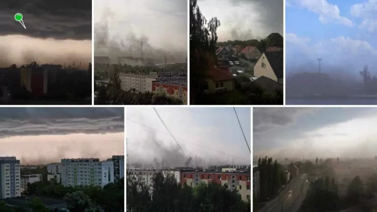 Pył Węglowy nad dzielnicami przy porcie w Gdańsku (zdjęcia nadesłała Anna Kosińska-Motyl)
