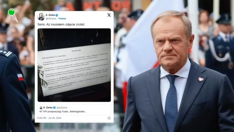 TVP przeprasza Donalda Tuska m.in. za "für Deutschland" (FOTO: KPRM/X)