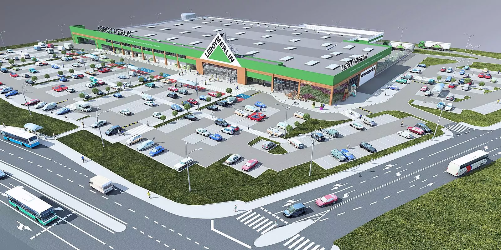 Będzie nowy park handlowy w Pruszczu Gdańskim - wizualizacja poglądowa (FOTO: mat. prasowe)