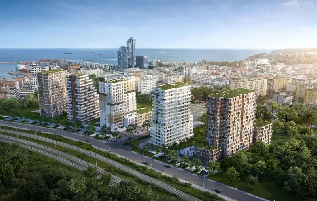 Osiedle Wenda w Gdyni. Budynki stylizowane na kontenery portowe (FOTO: materiały dewelopera)