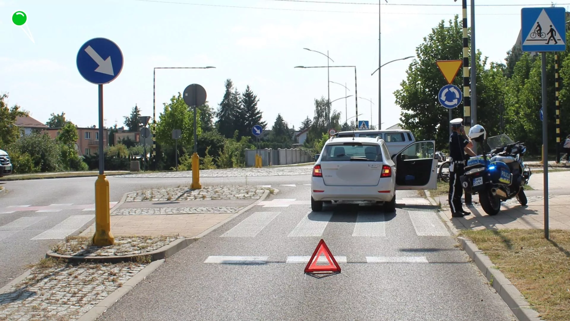 Potrącenie 89-letniego rowerzysty po alkoholu w Pruszczu Gdańskim (FOTO: KPP Pruszcz Gdański)