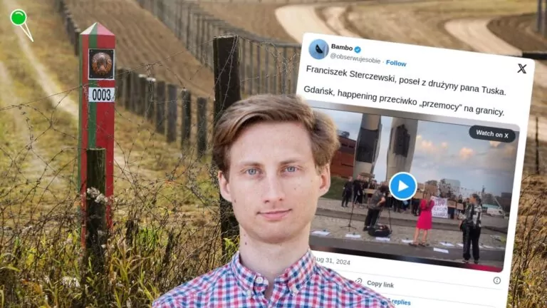 Poseł z KO ostro skrytykował w Gdańsku rząd Tuska (FOTO: X/Canva.com)