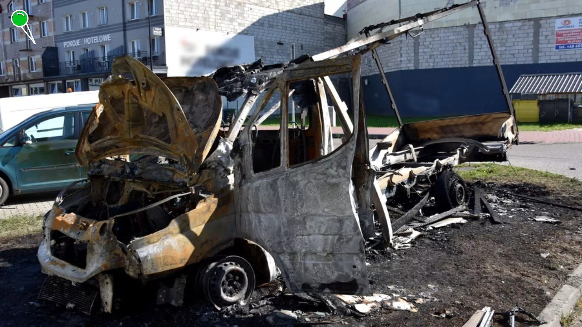 Pożar w Starogardzie Gdańskim. Podpalacz obserwował pożar (FOTO: KPP Starogard Gdański)