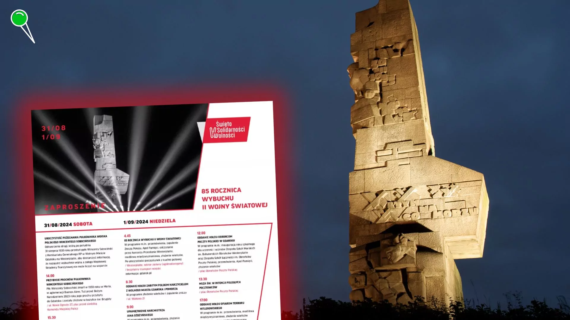 Obchody wybuchu II Wojny Światowej w Gdańsku - program (FOTO: canva.com)