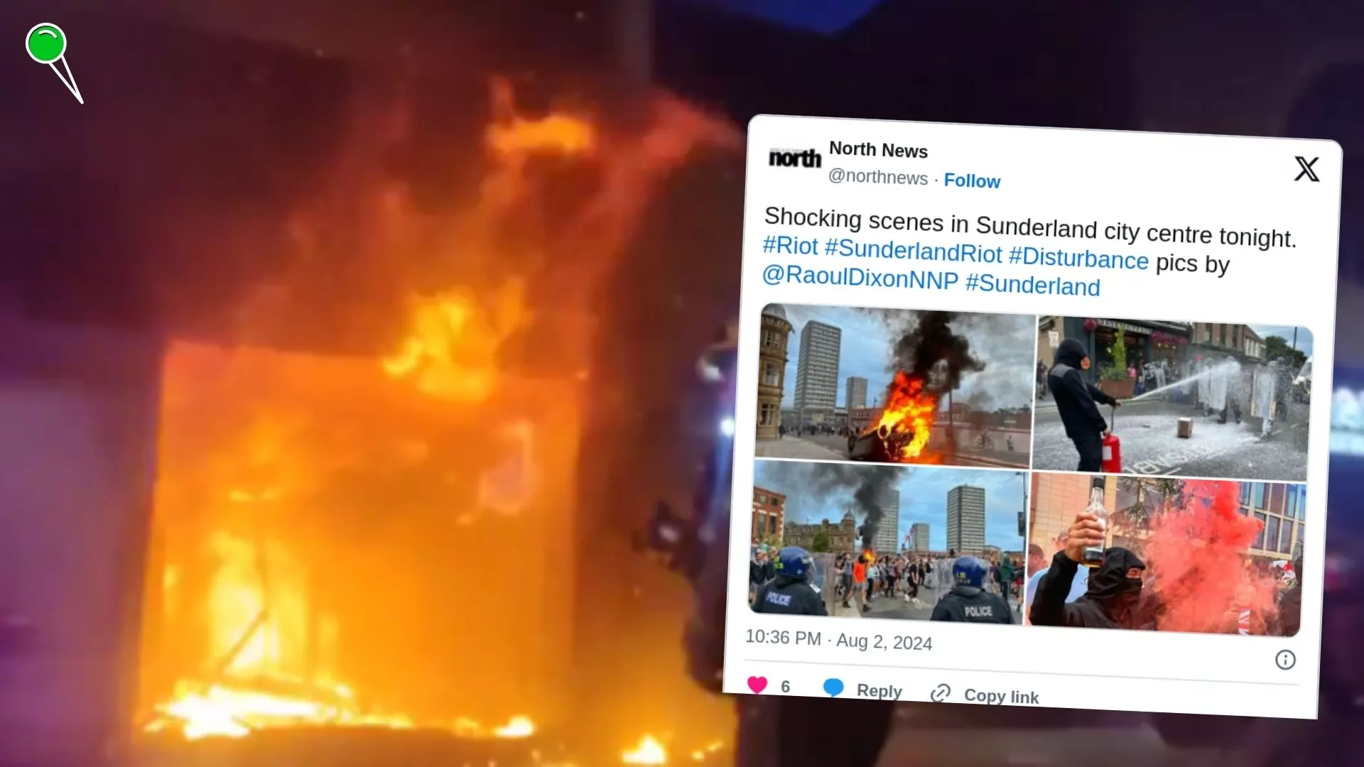 Zamieszki w Wielkiej Brytanii. Meczety zwiększają ochronę (FOTO: x.com)