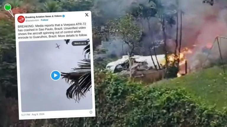 Katastrofa ATR-72 w Brazylii. Wszyscy na pokładzie zginęli (FOTO: X)