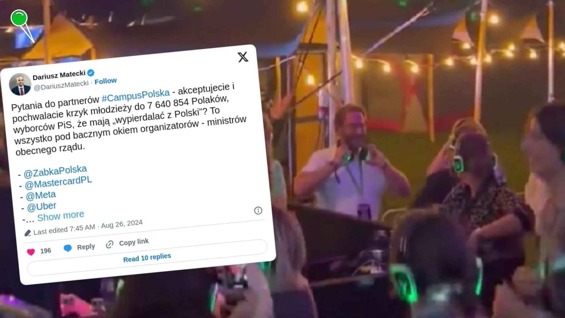 Znane marki w opałach po nagraniu z Campus Polska (FOTO: X)