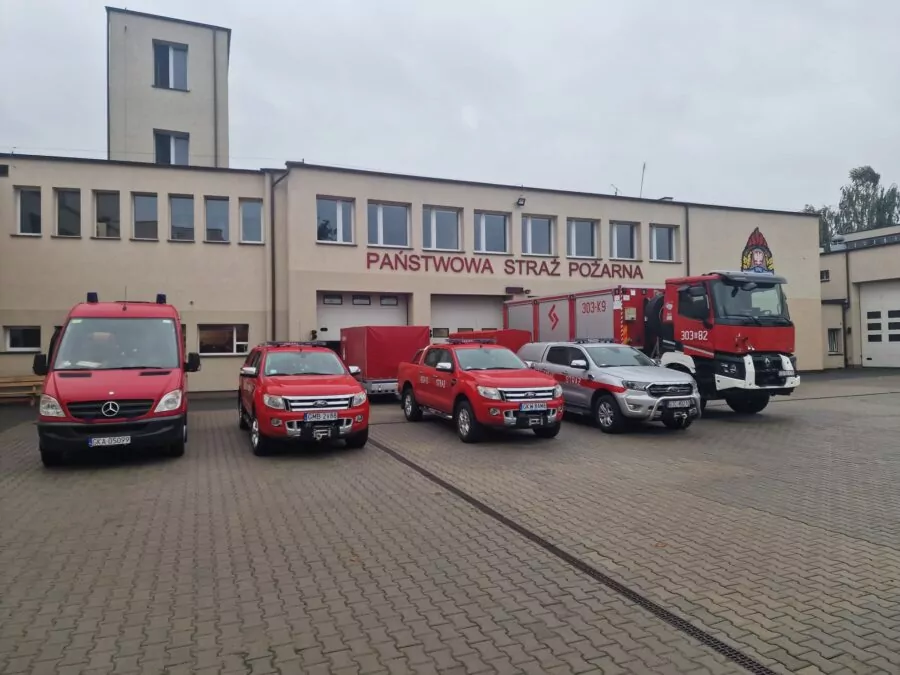 Strażacy z Pomorza ruszają na pomoc powodzianom z południa (FOTO: KWP PSP Gdańsk)