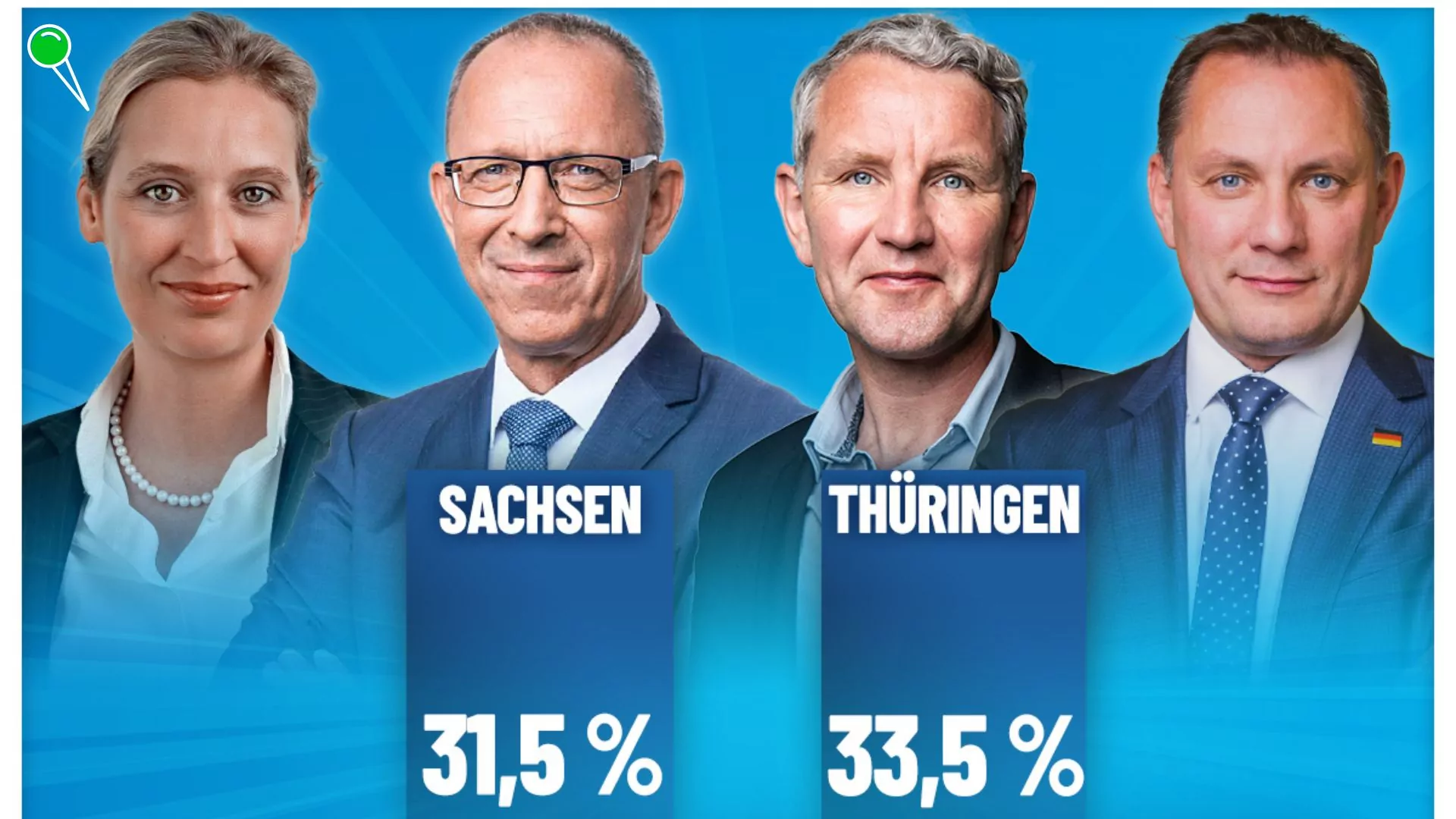 AfD zwycięża w Turyngii. Przełom na niemieckiej scenie politycznej (FOTO: AfD)