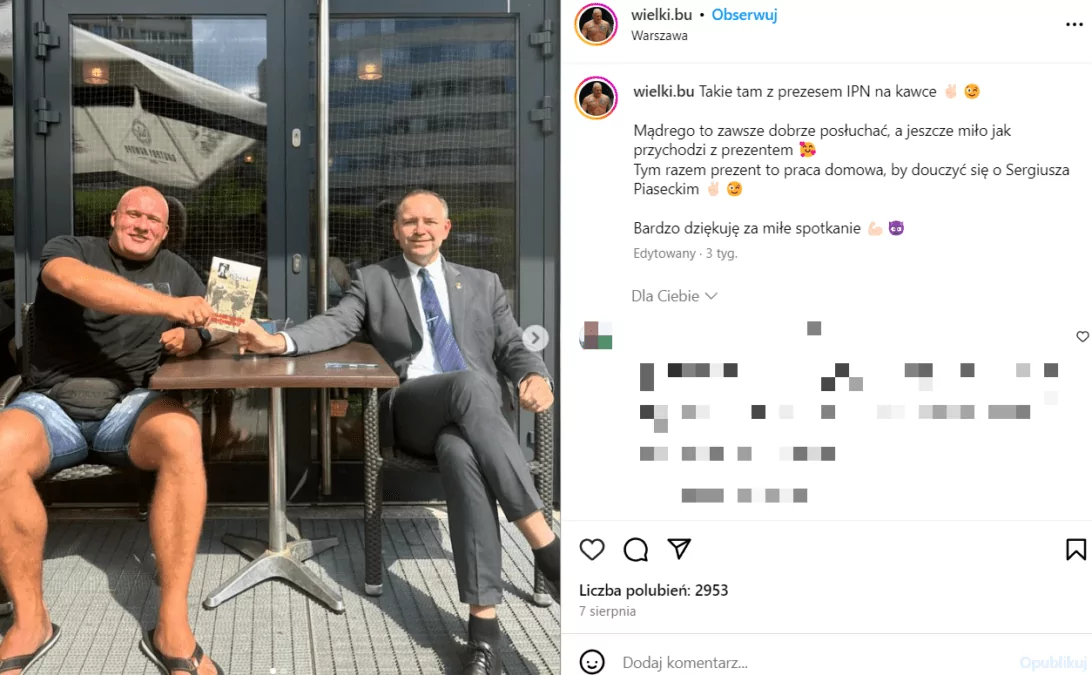 Karol Nawrocki i "Wielki Bu". Polityczne harakiri? (FOTO: Instagram/Wielki.bu)