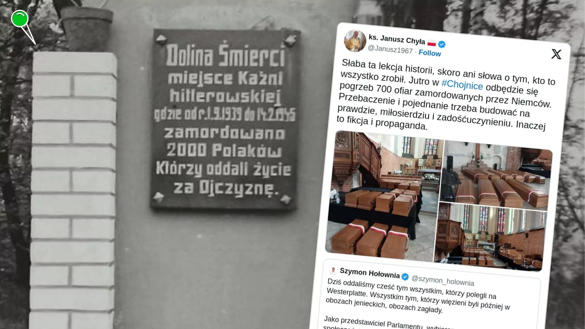 Chojnice. Pogrzeb ponad 700 ofiar niemieckich zbrodni wojennych (FOTO: mat. archiwalne/X)