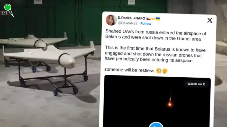 Nocny atak na Ukrainę. Drony Shahed nad Białorusią (FOTO: mat,prasowe/X)