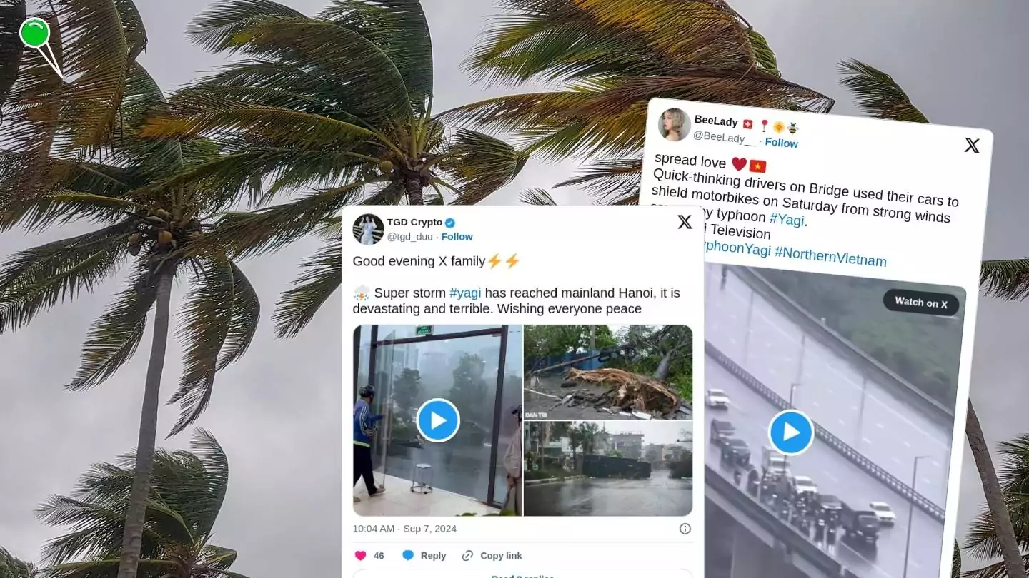 Bilans ofiar śmiertelnych tajfunu Yagi, który od soboty przechodzi nad północnym Wietnamem, wzrósł do 35 osób (FOTO: canva.com/X)