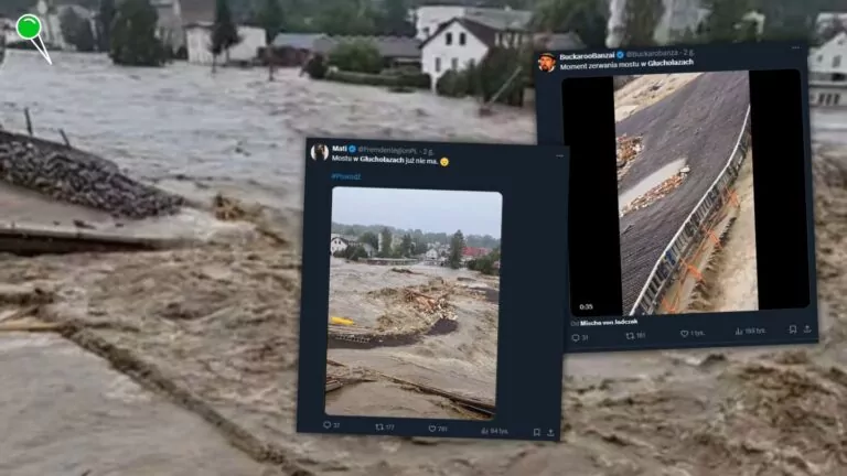 Powódź w Głuchołazach. Zerwane mosty i ewakuacja mieszkańców (FOTO: X)