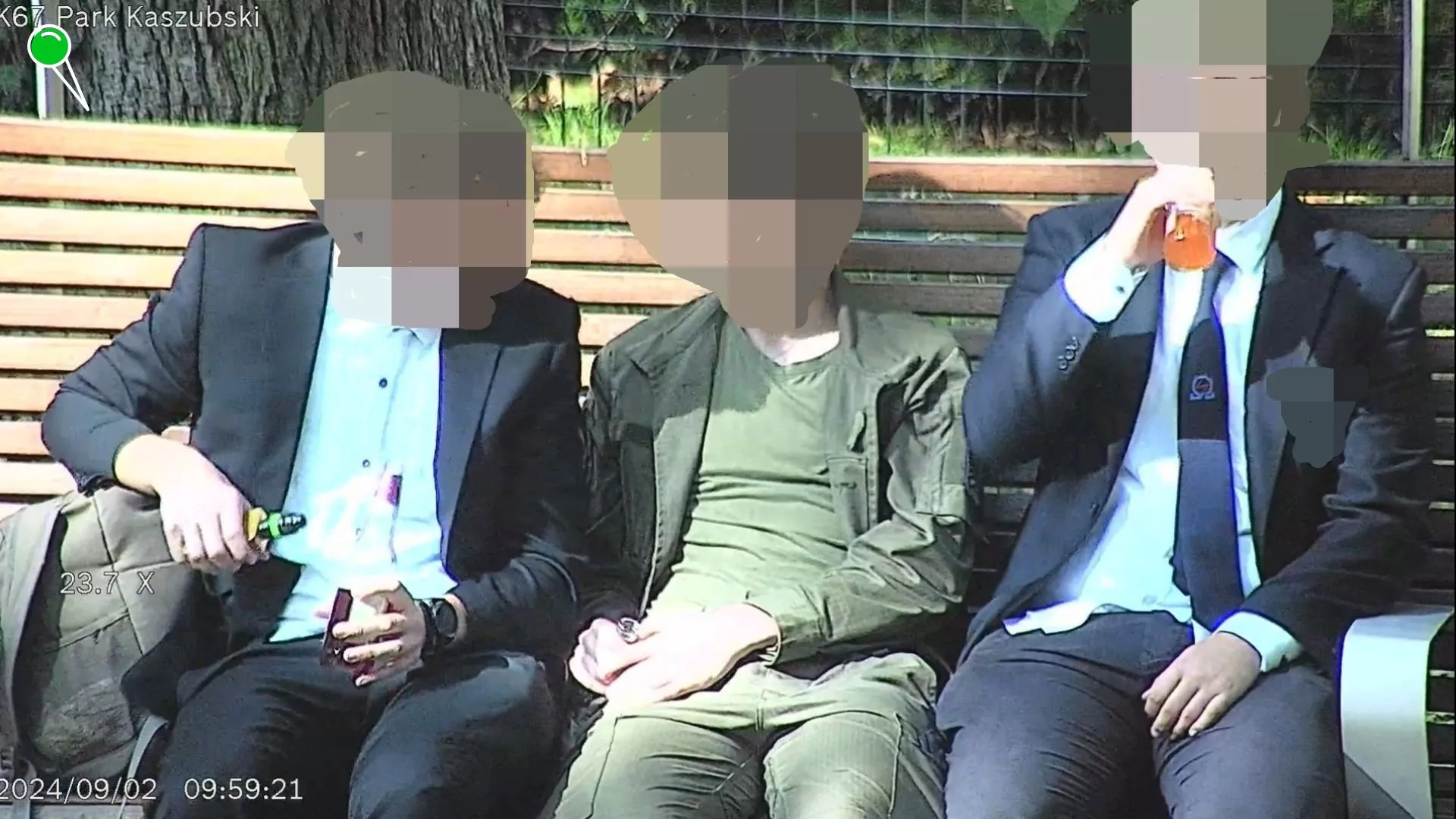 Uczniowie z Wejherowa dostali mandaty za "świętowanie" w parku (FOTO: Straż Miejska w Wejherowie)