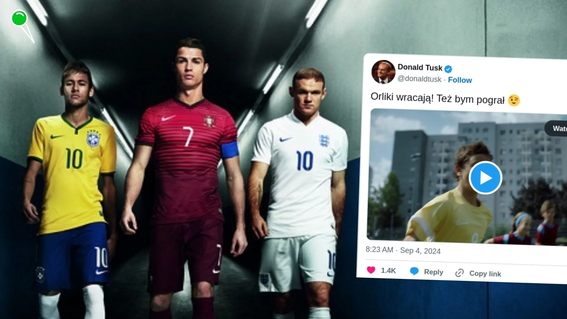 Wpadka PR-owa Tuska. Promocja Orlików kopią reklamy Nike (FOTO: NIKE/X)
