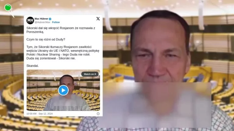 Radosław Sikorski wkręcony przez rosyjskich komików (FOTO: X)