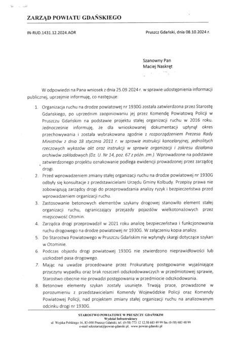 Starostwo nie wie skąd wzięły się "zapory śmierci" w Otominie (FOTO: wbijamszpile.pl)