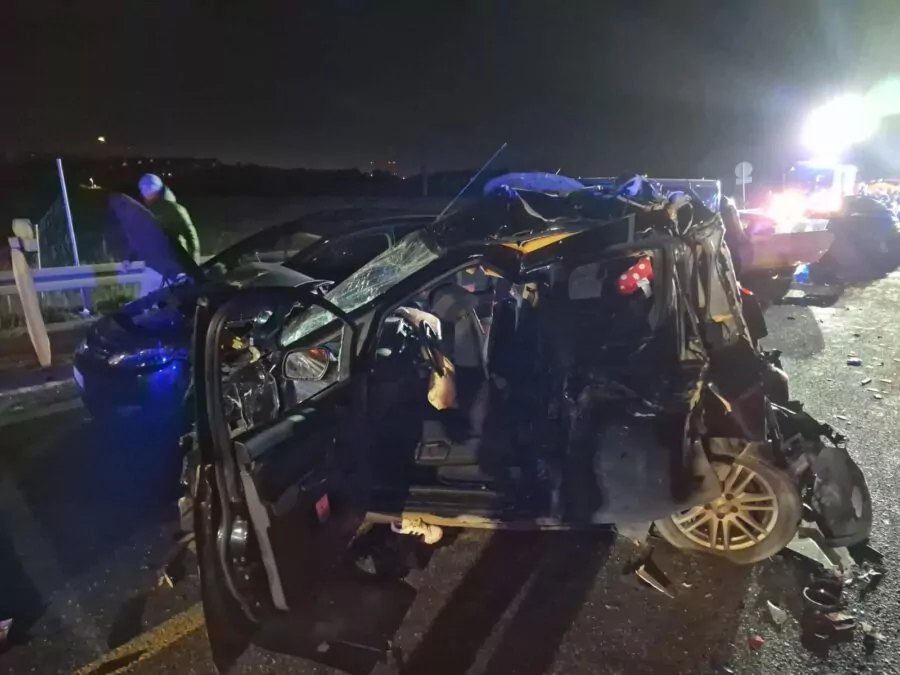 Karambol na obwodnicy Gdańska. Zderzenie 20 pojazdów (FOTO: KWP PSP Gdańsk)