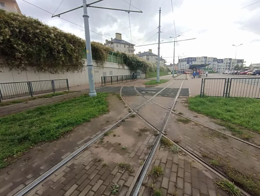Miejsce tragedii na na pętli tramwajowej Łostowice-Świetokrzyska (FOTO: wbijamszpile.pl)