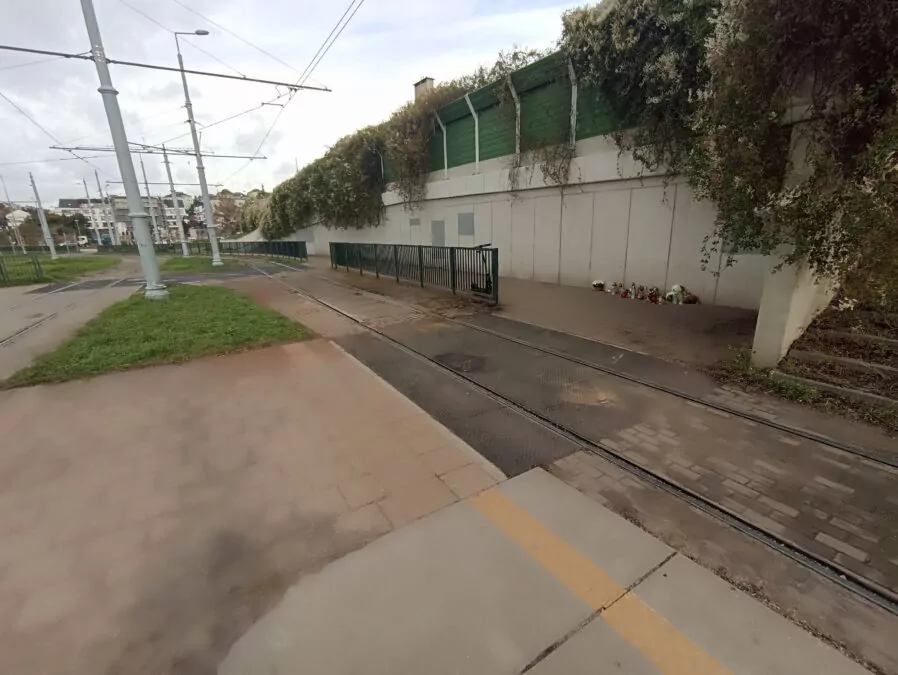 Miejsce tragedii na na pętli tramwajowej Łostowice-Świetokrzyska (FOTO: wbijamszpile.pl)