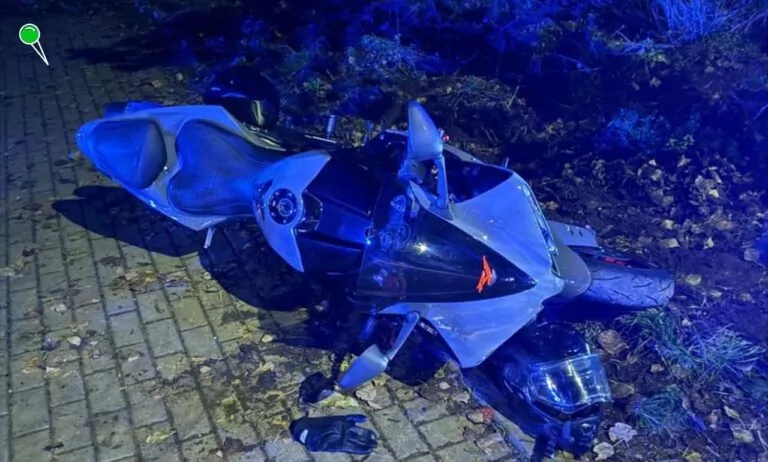 Motocyklista uciekał przed policją. 13,5 tys. zł mandatu i zarzuty (FOTO: KMP Sopot)