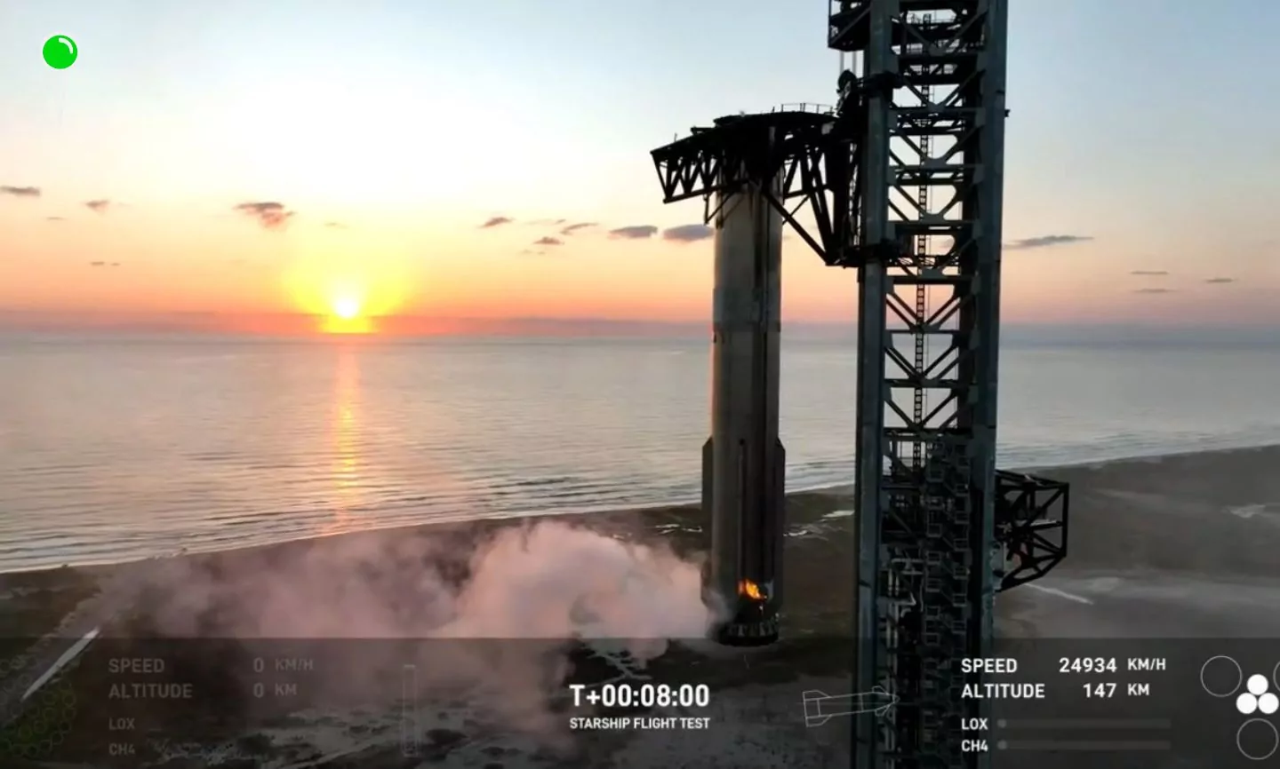 Sukces Starship! SpaceX zakończyło pierwszy udany test (FOTO: Elon Musk/X)