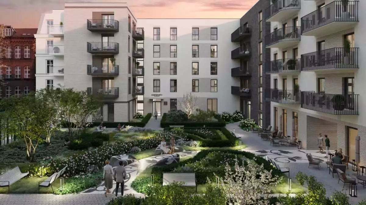 Nowe budynki na Dolnym Mieście. Powstanie 101 mieszkań (FOTO: EuroStyl)