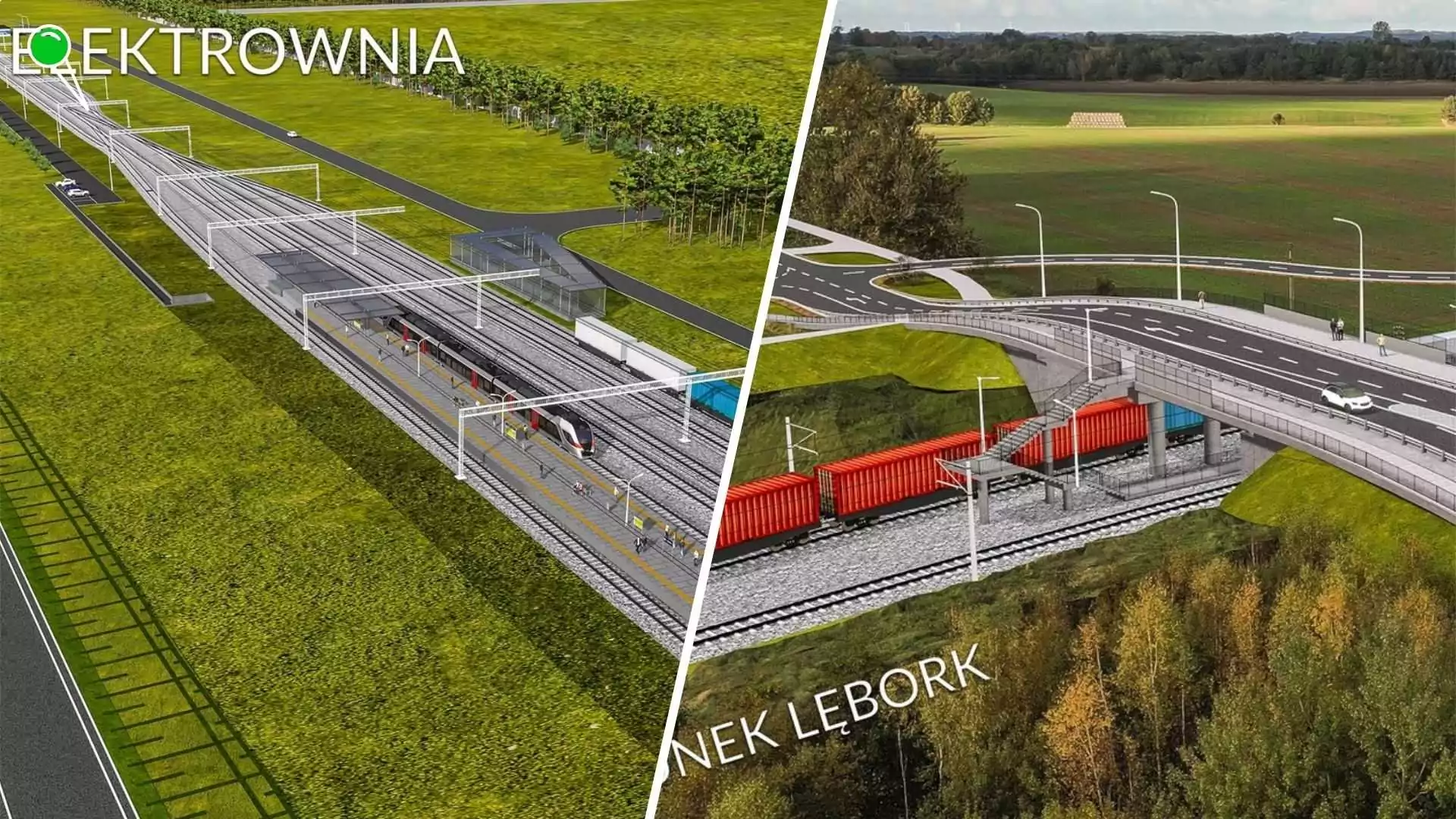 Kolej do elektrowni jądrowej na Pomorzu. Są wizualizacje (FOTO: PKP PLK)