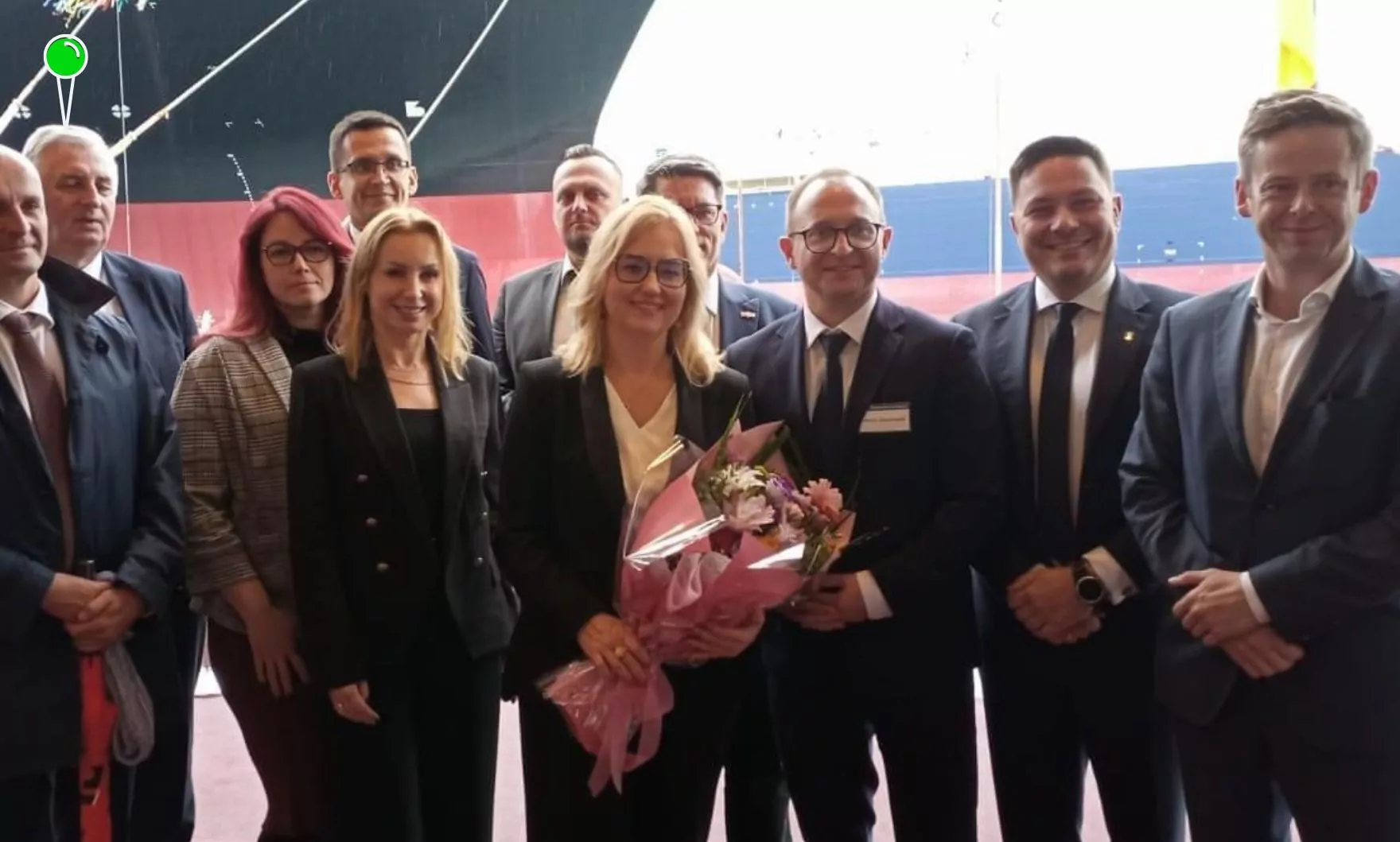 Magdalena Adamowicz matką chrzestną niemieckiego statku (FOTO: OMGGS)