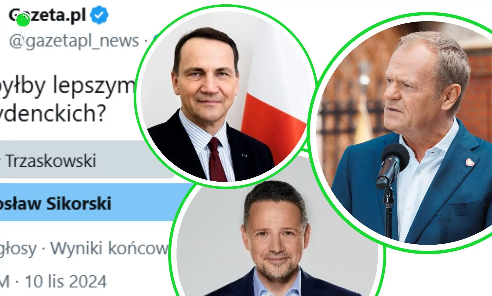 Trzaskowski czy Sikorski? Wyniki sondażu Gazeta.pl (FOTO: X/Rafał Trzaskowski/Radosław Sikorski/gdansk.pl)