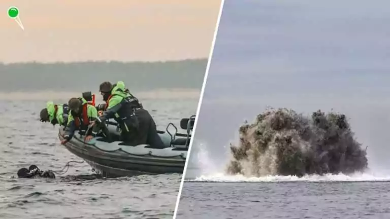 Górki Zachodnie. Niewybuchy usunięte z dna Zatoki Gdańskiej (FOTO: Marynarka Wojenna RP/FB)
