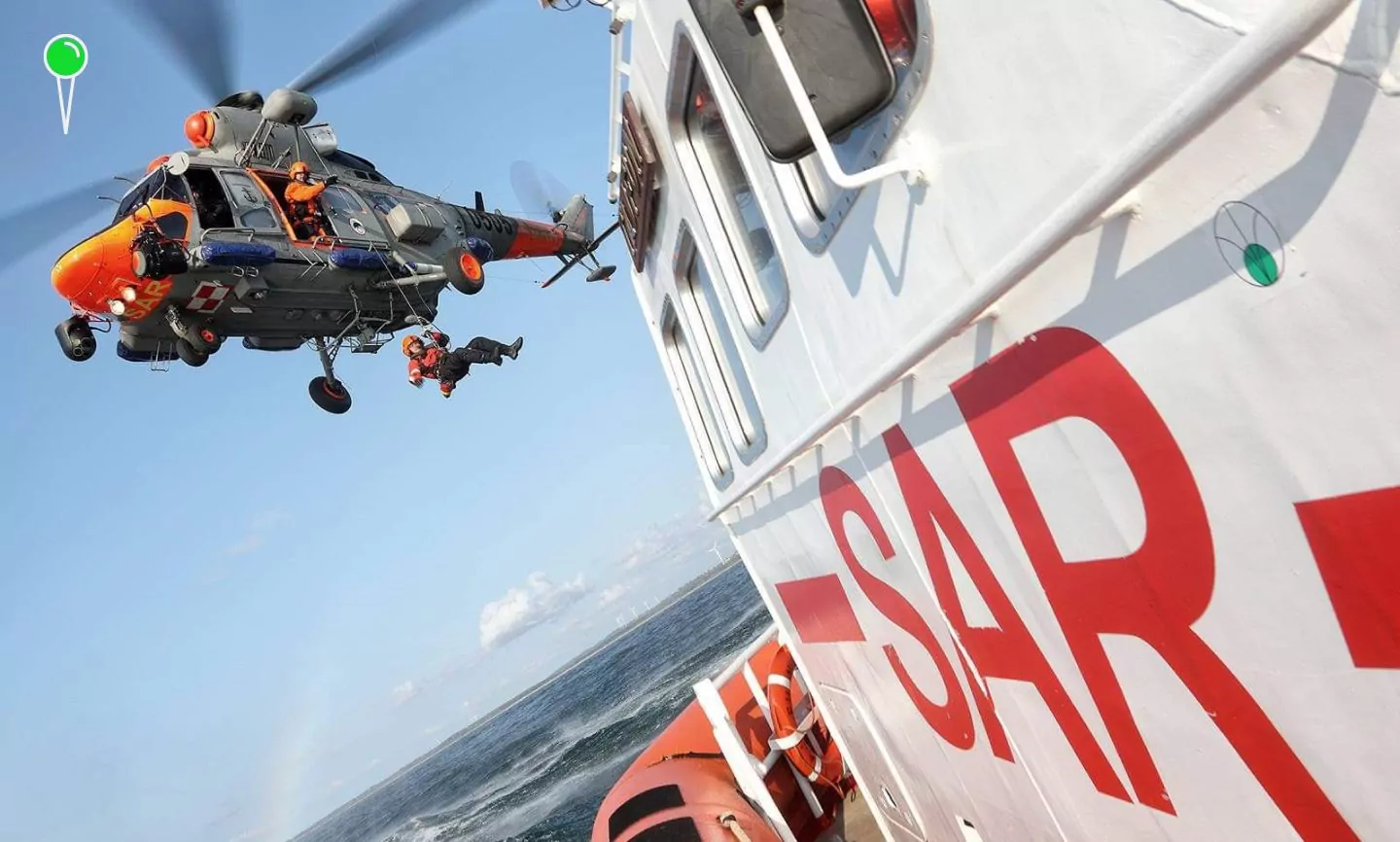 Zaginął nurek przy wraku ORP Ślązak. Trwa akcja poszukiwawcza (FOTO: Sebastian Kluska/X)